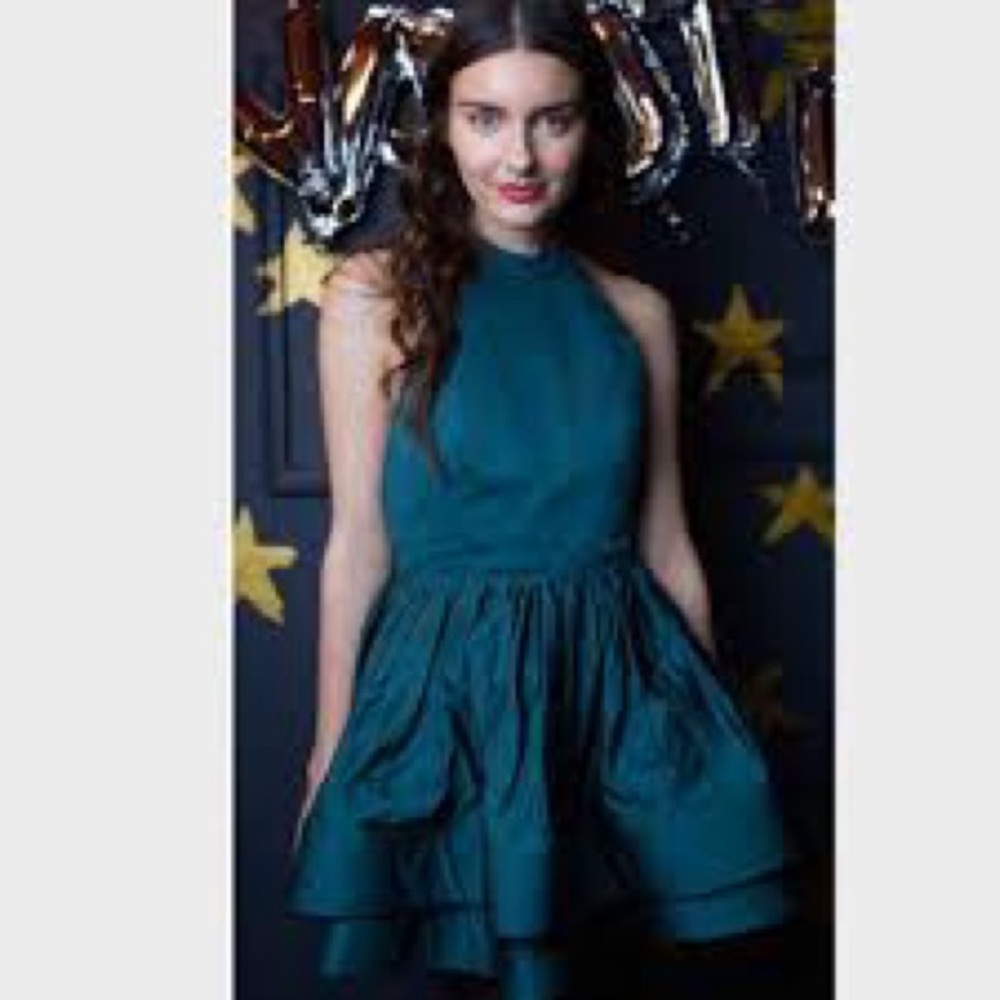 Vaute Couture Dresses Pema Vegan Backless Cocktail Dress In Forest By Vaute♾️